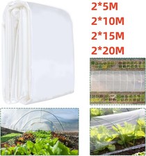 Heavy Duty Clear Polythene Sheeting Plastic Film Garden Clear Greenhouse Cover