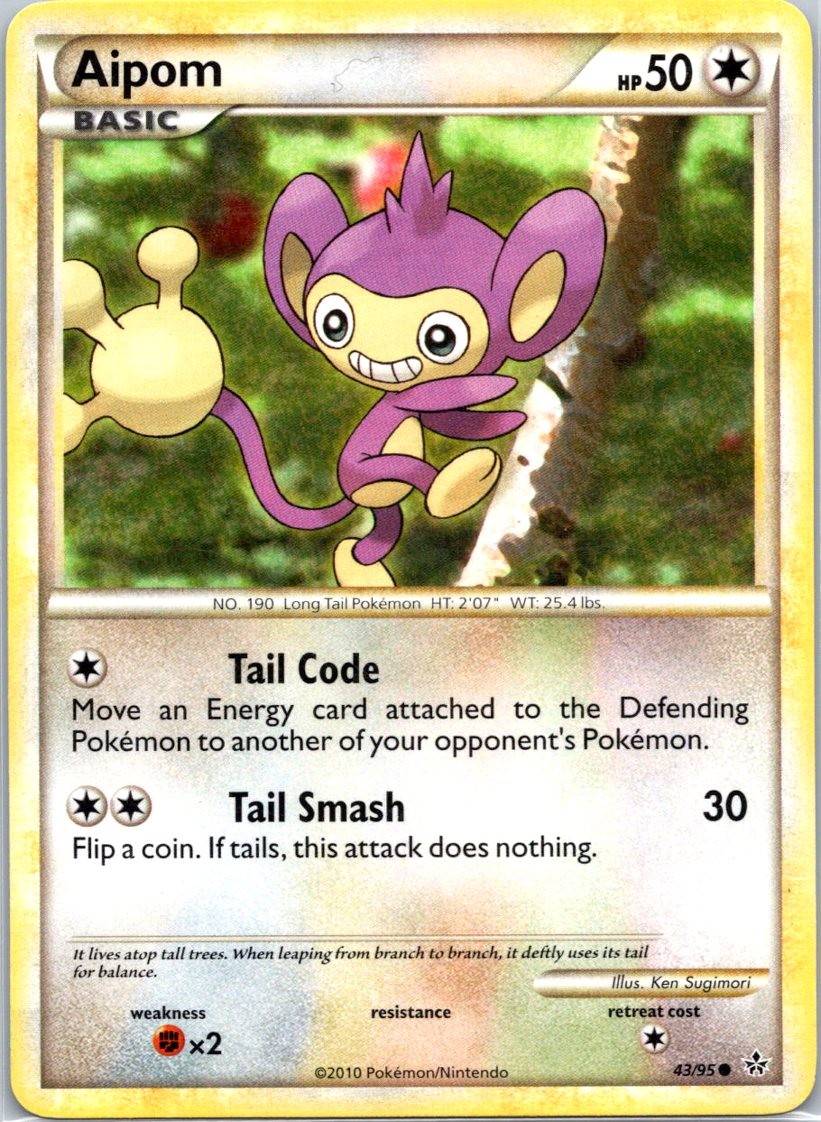 Aipom 43/95 Common Unleashed NM