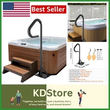 Sturdy 360 Rotatable Hot Tub Handrail, Adjustable 35-57 , 600LBS Weight Support