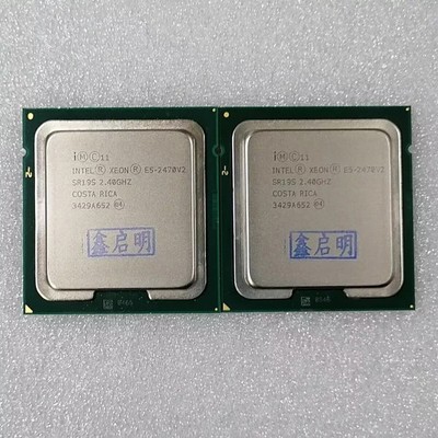 Matched pair intel Xeon E5-2470 V2 E5-2470V2 2.4GHz 10C 20 Threads L3-25MB CPU