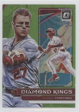 2022 Panini Donruss Optic Diamond Kings Lime Green Prizm Tyler O'Neill #22 0b3