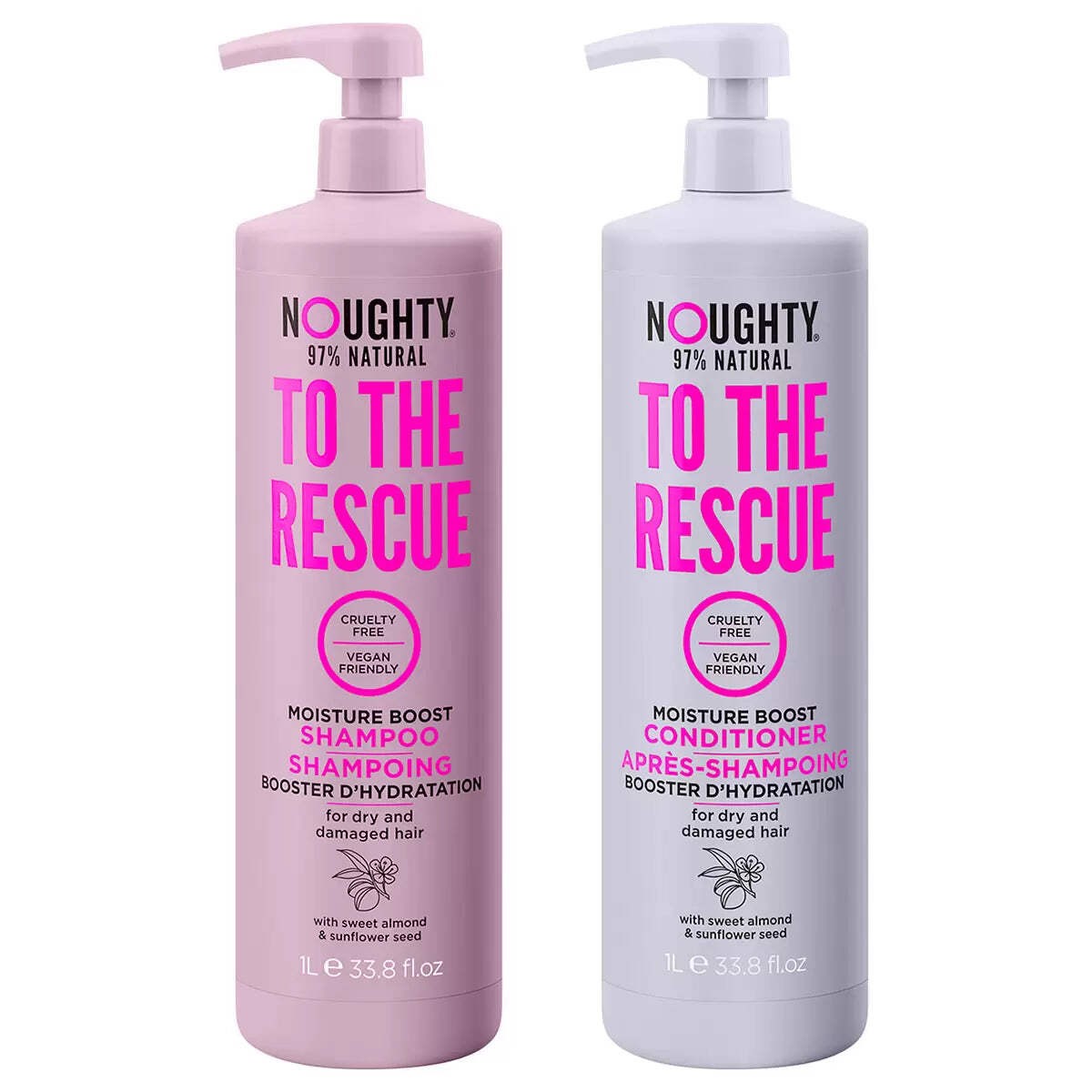 Noughty To The Rescue Shampoo & Conditioner Duo - 1 Litre Set