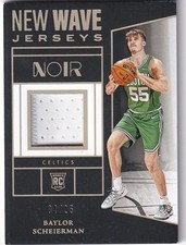 2024-25 Panini Noir NBA No. NWJ-BAY Baylor Scheierman Rookie Patch Gold 4/25