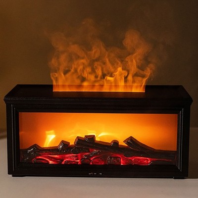 Fireplace Humidifier Essential Oil Diffuser Flame Diffuser with Time Sets & RC