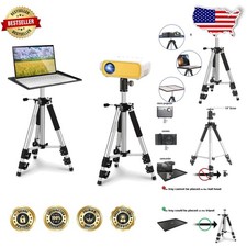 Heavy Duty Aluminum Projector Stand Tripod, 16-48" Adjustable Height, Univers...