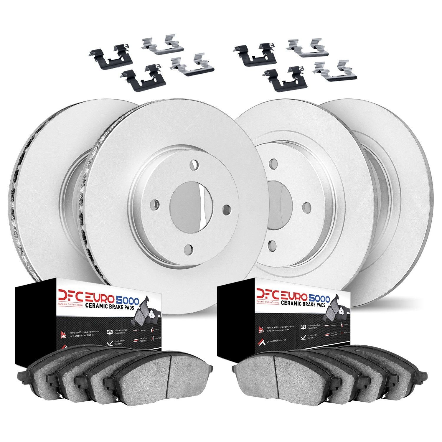 Dynamic Friction 4614-10316 Disc Brake Kit For Select 86-02 Volkswagen Models