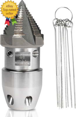 #ad 3 8 NPT Sewer Jetter Rotating Nozzle Stainless Steel $171.01