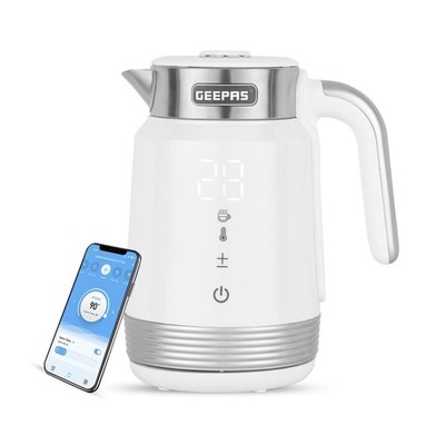 GEEPAS Digitaler Wasserkocher | 1,7L Wifi Tuya Smart App Steuerung Alexa Google V