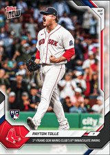 2026 Topps Now Payton Tolle #670 Boston Red Sox Rookie RC Baseball Card