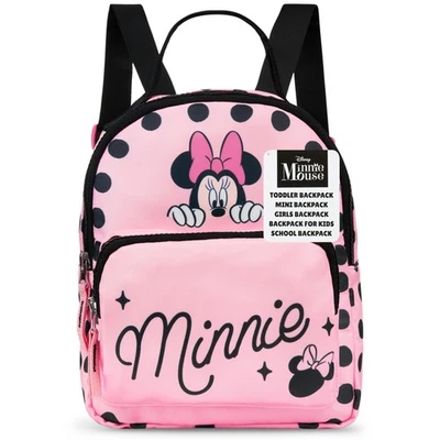 Disney Girls Minnie Mouse Backpack Mini and Toddlers Rucksack Small Bag Travel