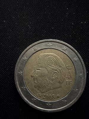 #ad 2008 2 Euro Coin King Albert II $29.00