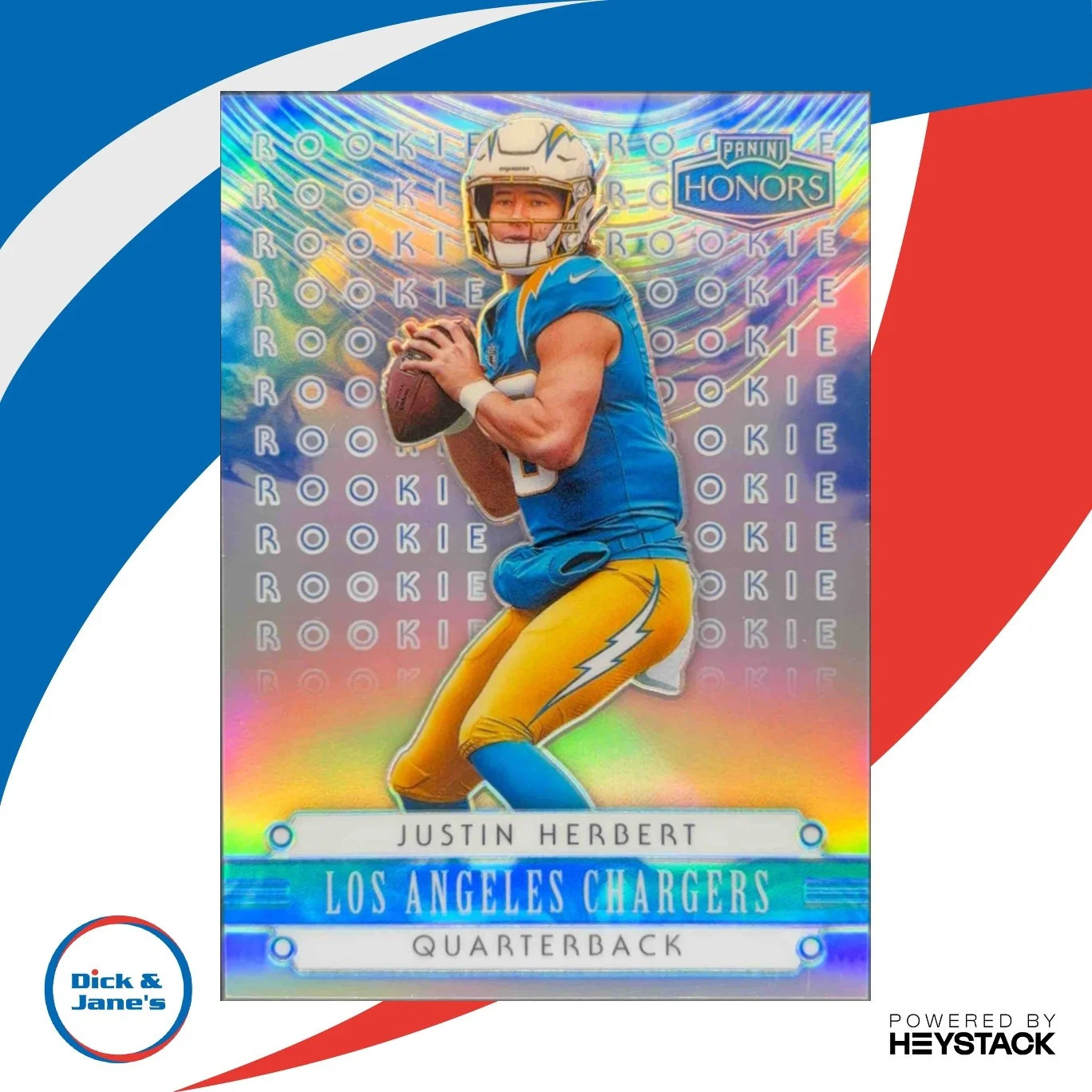 2020 Panini Honors Justin Herbert 2004 Rookies 27/70 #3 RC Los Angeles Chargers