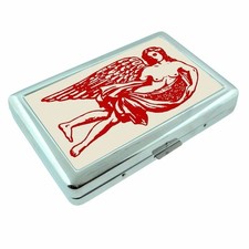 Novelty Stamp Art Red Angel Cigarette Metal Silver Cigarette Case Novelty Stamp Art Red Angel Cigarette Metal Silver Cigarette Case