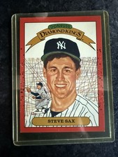 1990 Topps Steve Sax DIAMOND KINGS**multiple ERROR Card