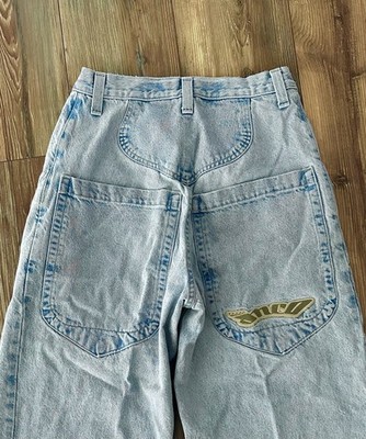 Jnco denim low down Jeans Size 31x32 Baggy Wide Leg