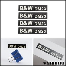 B&W DM23 Bowers Wilkins adesivo impermeabile logo distintivo 64 mm (2,51") X 14 mm (0,55")