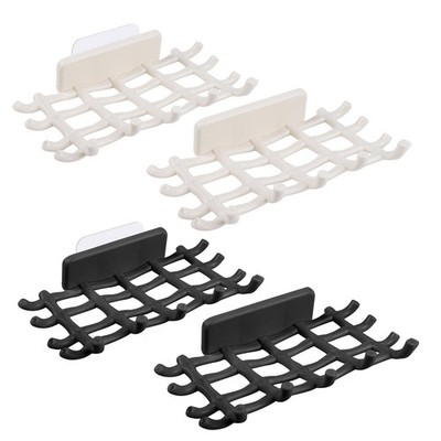 , 4 Pack Adhesive Soap Bar Holder for Shower Wall No Drilling Soaps Tray Self...