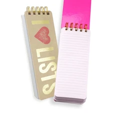 I Love Lists Hardcover Spiral Notebook Compact To Do Lists Grocery Notes