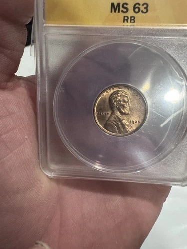 Amazing wheat cent 1925 ms 63 rb