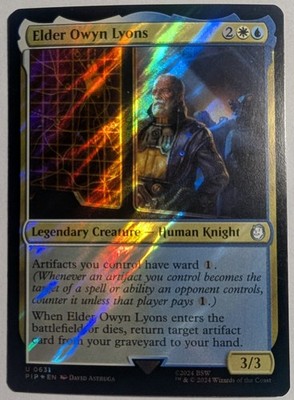 Elder Owyn Lyons x1 Surge Foil Universes Beyond: Fallout MTG LP/NM