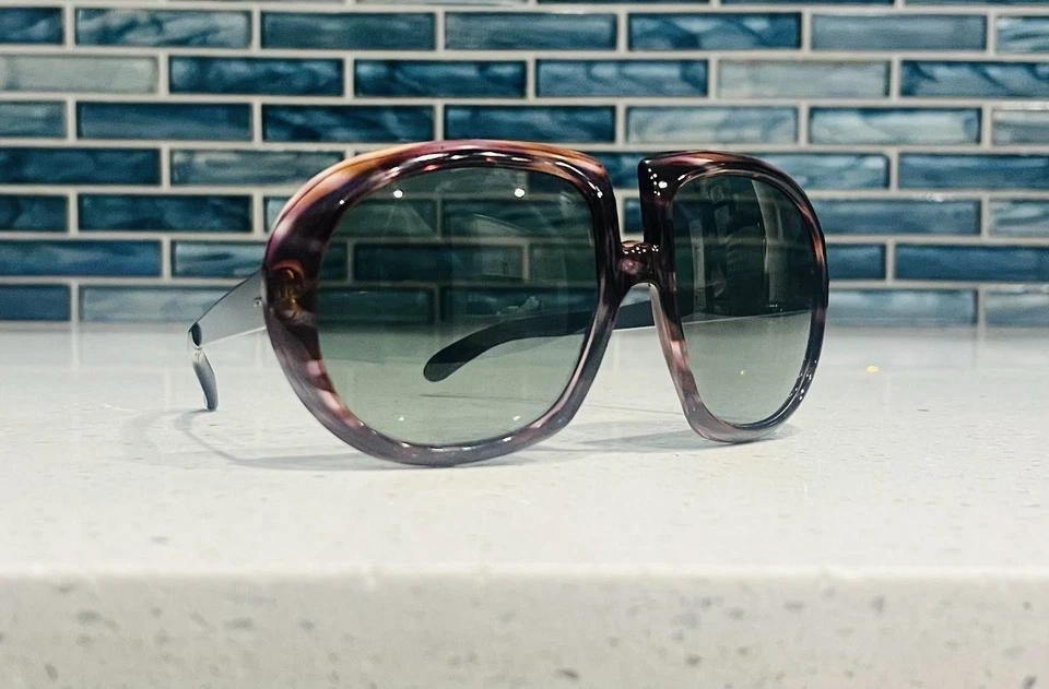 Vintage O.Friulana Oversized Butterfly Lens Sunglasses 1970'S Made in Italy - Image 4 of 4