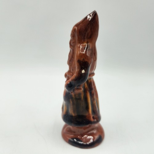 1986 Lester Breininger Pottery Redware Santa Belsnickel Christmas Figurine 4" - Picture 5 of 6