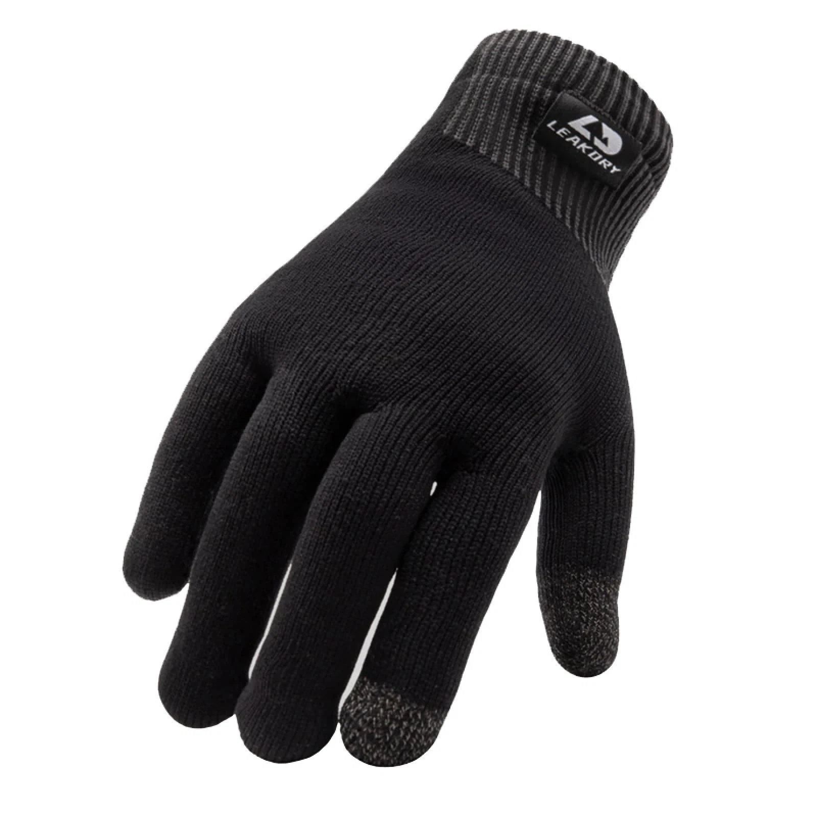 LEAKDRY Waterproof Merino Wool Touchscreen Gloves,3-Layer Small, Black