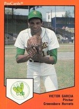 1989 ProCards Greensboro Hornets VICTOR GARCIA RC REDS DOMINICAN REPUBLIC
