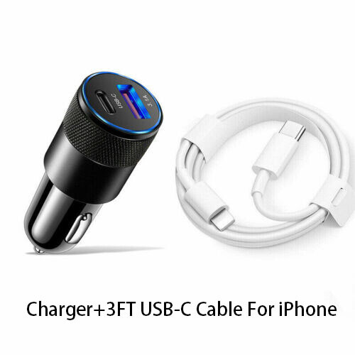30W Fast Charge USB PD Type-C Car Charger Adapter For iPhone 15 14 13 12 Pro Max - Picture 10 of 17