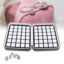 60 Grids Luxury Diamond Gemstone Organizer Display Box Jewelry Storage Case usa 