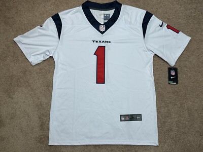 Houston Texans Stefon Diggs #1 White Jersey All Stitched Adult Large Brand  New