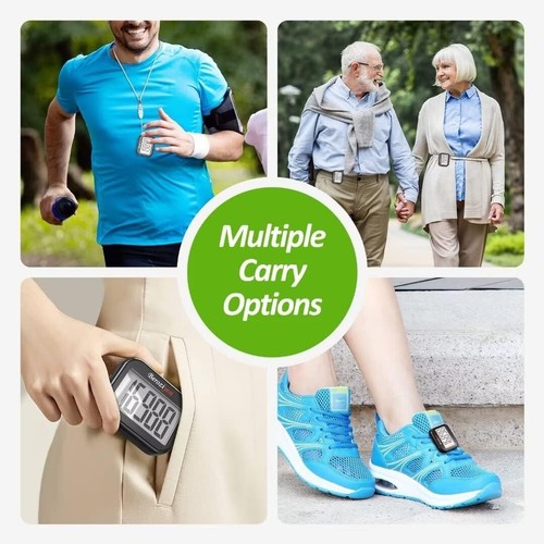 3D Digital Pedometer For Walking Simple Step Counter With Removable Clip - Picture 9 of 10