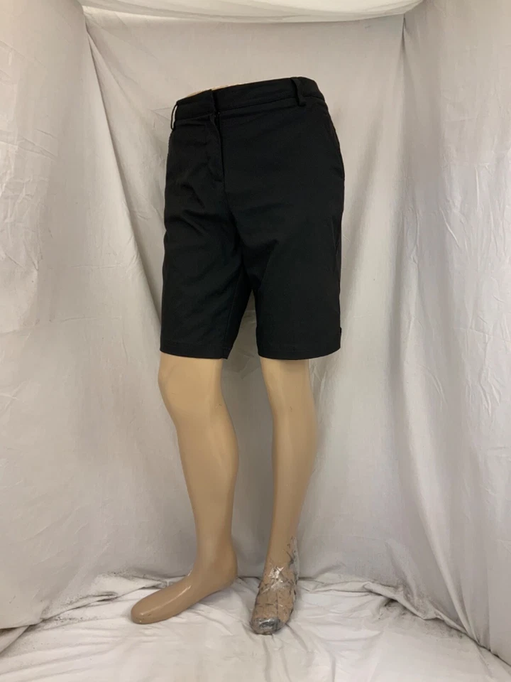Shorts de golfe Puma 14 preto frente plana reta 100% poliéster YGI Y1-791 - Imagem 2 de 4