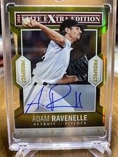 2014 Panini Elite Extra Adam Ravenelle prospect Gold auto on card /5