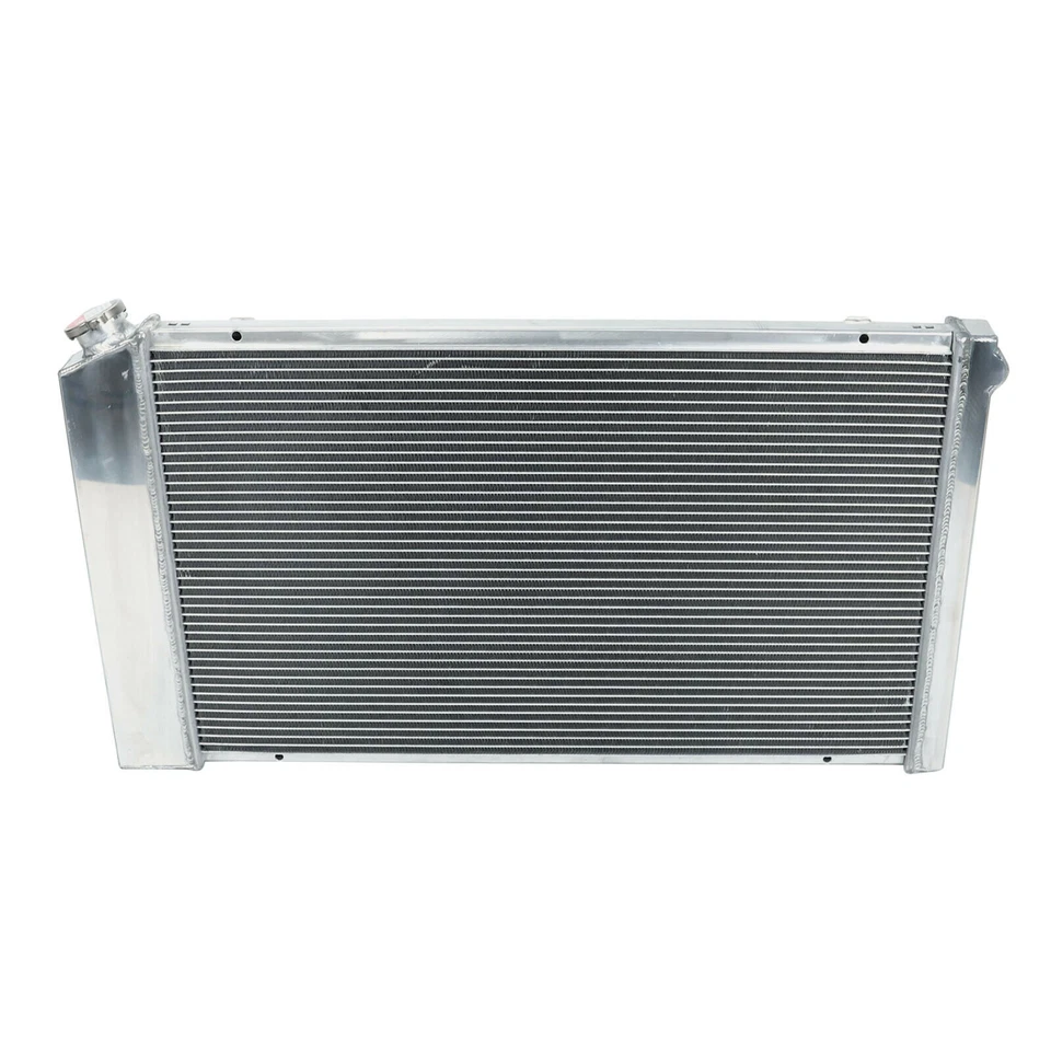 Aluminum Radiator 3 Row+Shroud Fan For 68-73 Chevy Chevelle Impala 71-90 Caprice Foto 3 de 4