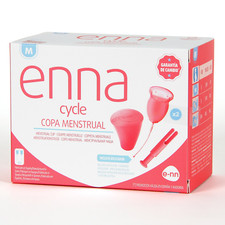 ENNA Cycle 2x Menstruationstassen mit Applika...
