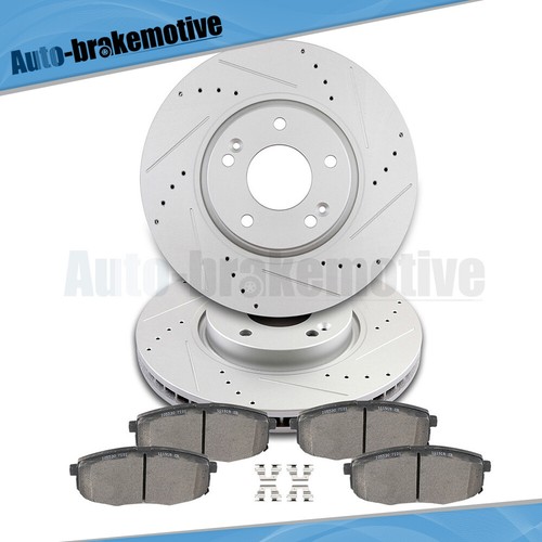 FRONT BRAKE ROTORS AND METALLIC PADS FOR 2010-2013 KIA FORTE KIA FORTE KOUP - Picture 5 of 12