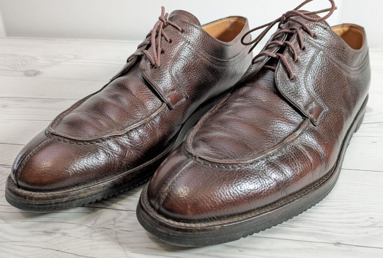 SAOLA To Boot New York Adam Derrick Uomo 11M Punta Spaccata Marrone Pelle Ciottolo Derby