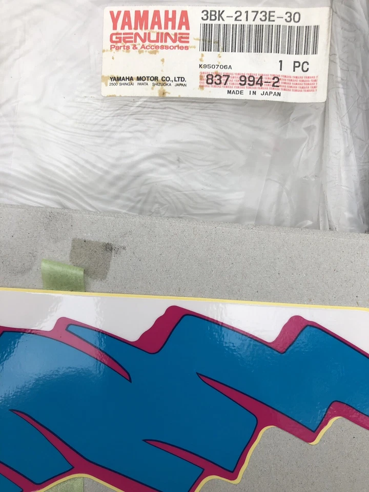 Juego de calcomanías cubiertas laterales Yamaha DT50 ENDURO 1987 1988 1989 1990 1991 1992 B N.O.S Foto 2 de 2