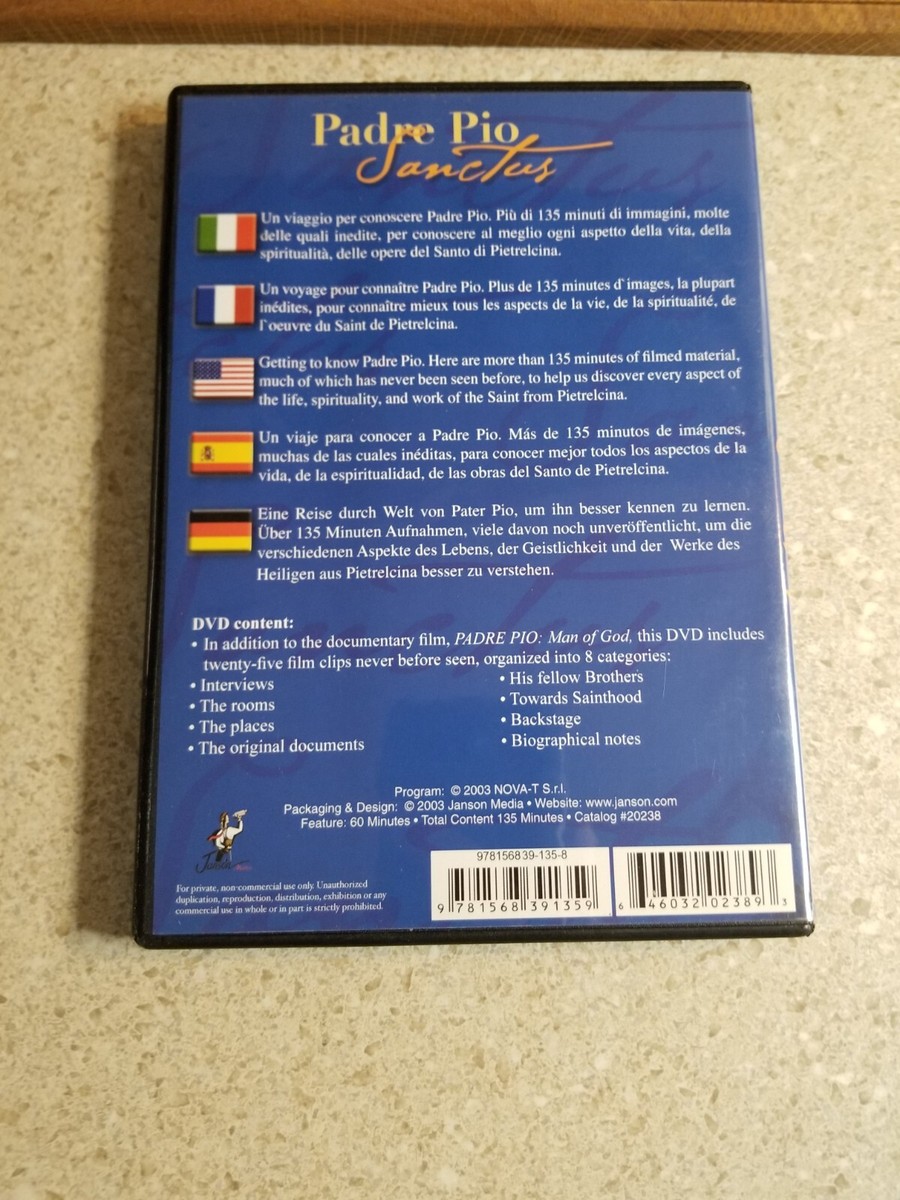 Padre Pio Sanctus (DVD, 2000) 646032023893| eBay