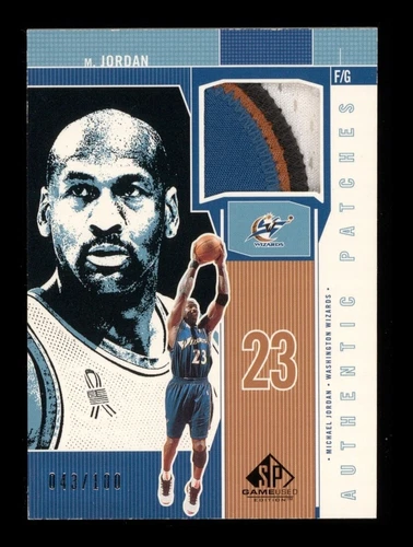 2002 SP Game Used: #MJ-P Michael Jordan Authentic Patches Relic /100 NR-MINT