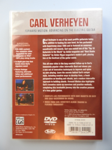 Carl Verheyen - Forward Motion: Advancing on the Electric Guitar DVD raro - Imagen 2 de 2