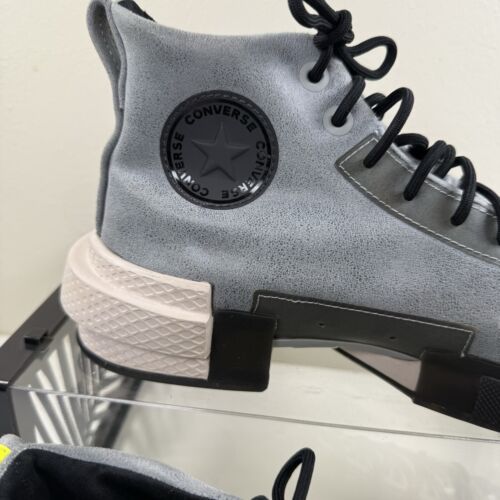 Converse All Star Disrupt CX Reino Unido 8 High 'Ash Stone 169447C Gris Tecnología Imitación Gamuza - Imagen 6 de 23