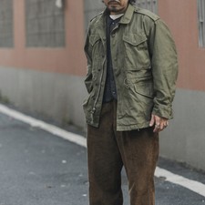 Mens Retro American Style Short Coat Jackets 100 Cotton Zipper Pockets Outwears
