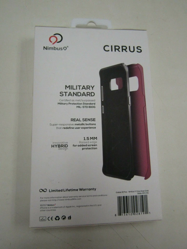 NIMBUS 9 PHONE CASE, FITS SAMSUNG GALAXY S8+, ROSEGOLD, PLEASE READ! 7976 - Image 3 of 3