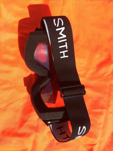 Smith goggles With black Frame Pink Lens Adjustable Black White SMITH LOGO strap - Picture 4 of 12