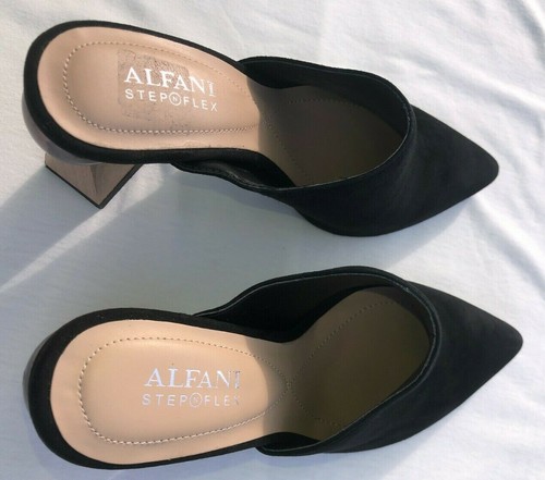 NEW Alfani JUNNEE-Cambodia-Women Black Suede heel Shoes. US SZ-6M. .-7M. - Picture 10 of 11