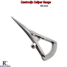 MEDSPO Castroviejo Caliper Straight Dental Implants Measuring Marking Gauge Tool