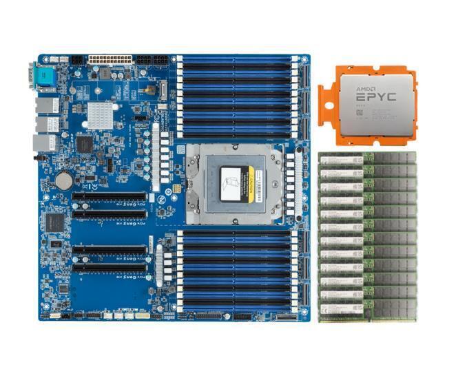 GIGABYTE MZ33-AR0 SK HNIX DDR5 768GB(64GB*12)+ AMD EPYC GENOA 9654  96c/192t
