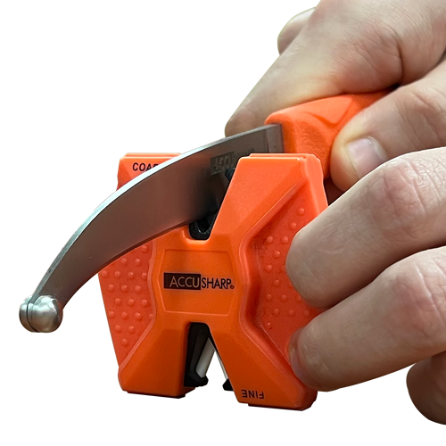 AccuSharp 2-stufiger Hartmetall Keramik Messerschärfer orange richtige Winkel jedes Mal - Bild 3 von 4